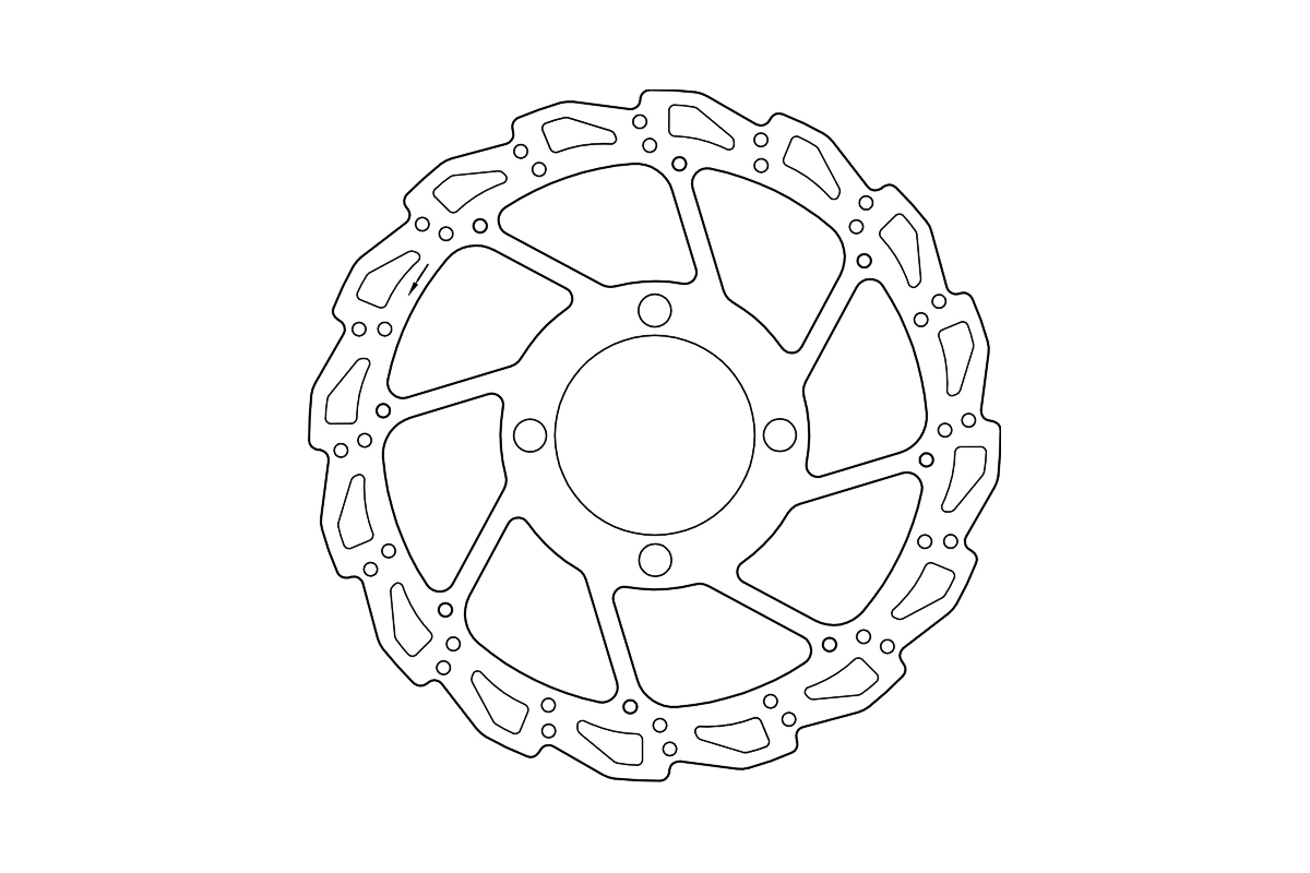 DISCO FRENO OFFROAD TZ-23 DESIGN - 4 FORI