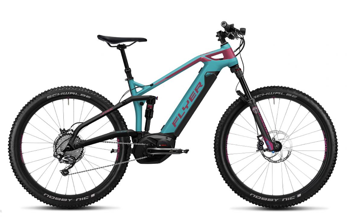 FLYER E Bikes Uproc3 Fullsuspension 410 Heidi glacierblueberry