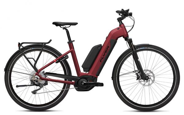 FLYER E Bikes Upstreet4 Tiefeinsteigerrahmen redbrown dual